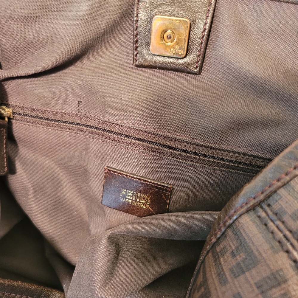 Fendi Zucchino Spalmati Coated Canvas Bag - Picture 8 of 16